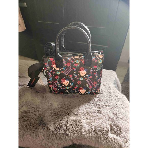 Like Dreams small Skull purse crossbody black with skulls multi color - Picture 7 of 14